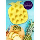 Snow Homs Mum Kalıbı Pratik Ananas Şeklinde Silikon Buz Kalıbı | Silikon Yapışmaz Buzluk Ananas Buz Kalıbı - Sarı