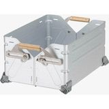 Snow Peak Container 25, Katlanabilir ve Üst Üste Konulabilir Depolama Kutusu - Gri