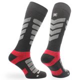Snowbird Merinos Yünü Hafif Basınçlı Termal Premium Snowboard ve Kayak Çorabı 1 Çift Siyah 39/42