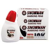 Snowman Tahta Kalem Mürekkebi 30 CC Kırmızı BN-1A K (1 Adet) 1960.03273