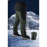 Snowmount Erkek Siyah Haki Outdoor Su İtici Rüzgar Geçirmez Kışlık Pantolon - 2XL - Siyah - Haki