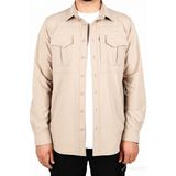 Snowmount Outdoor Bej Renk Taktikal Mevsimlik Likralı Gömlek - 4XL