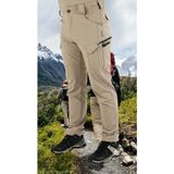 Snowmount Outdoor Trekking Taktikal Likralı Doğa Yürüyüşü Su Itici 9826 Bej Renk Pantolon - XL