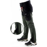 Snowmount Paça Fermuarlı Siyah Haki Outdoor Su İtici Rüzgar Geçirmez İçi Polarlı Kışlık Pantolon - Haki - Siyah
