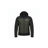 SNOWMOUNT Siyah Haki Renk Softshell Sök Tak Kapüşonlu Kışlık Polarlı Mont Ceket