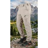 SNOWMOUNT YENİ MODEL! Erkek Outdoor Likralı Su İtici Bej Renk Taktik Kargo Cep Tarz Mevsimlik Trekking Pantolonu