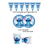 snowparty Stich StiTch Lilo Ve Stiç Tabak Bardak Flama Doğum Günü Süsleri Seti