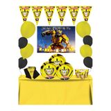 snowparty Transformers Bumblebee Afişli 24 Kişilik Doğum Günü Parti Malzemeleri Süsleri Seti