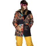 Snowsea 70's Fermuar SS7803 Unisex Kayak Montu, 1. Kalite Unisex Snowboard Montu - XXL - Kahverengi