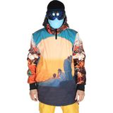Snowsea Art Serisi Snowboard ve Kayak Montu, Snowsea SS7916 Tasarım Kayak Montu - Turuncu