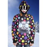 Snowsea Çocuk Kayak ve Snowboard Montu / Cool Cat Snowsea SS7631 - 7 - 8 Yaş - Siyah
