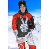 Snowsea Peace Formule Kadın Kayak (Kar) ve Snowboard Montu Snowsea SS7733 - 7 - 8 Yaş - Turuncu
