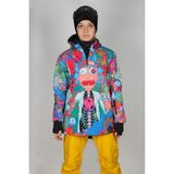Snowsea Rick Morty Kadın Snowboard ve Kayak Montu - 4XL