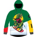 Snowsea SS5606 Çılgın Dinozor Unisex Snowboard ve Kayak Montu - Siyah