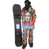 Snowsea SS7936 Kadın Snowboard Mont & Pantolon Takımı, Kayak Montu - 2XL - Kırmızı