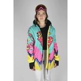 Snowsea Supergirl Fermuar SS7786 Kadın Kayak Montu, 1. Kalite Kadın Snowboard Montu - Turkuaz