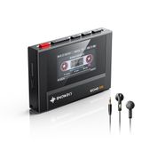 SnowSky/FiiO Echo MINI HiFi Bluetooth MP3 Çalar, 15 Saat Oynatma, Bağımsız Ses Kontrolü, 3,5 mm/4,4 mm Kulaklık Çıkışları ile (Siyah Kulaklık)