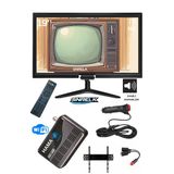 Snrelk 12V Karavan Tekne Yat Araç Uyumlu 49 Ekran Çanaklı-Çanaksız(Wifi) Uydu Alıcılı Full Set Monitör Tv