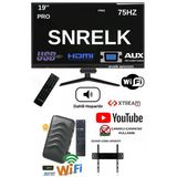 Snrelk 19'' 49 Ekran Pro Dahili Hoparlör (Dahili Wifi) Uydu Alıcısı Full Set Tv Monitör Hdmı-Vga-Rca-Av-Usb(Multimedya)