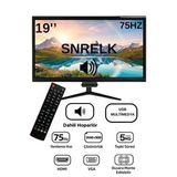 Snrelk 19" Sesli Sencrom Dahili Hoparlör 12V (Kumandalı) Geniş Ekran 75 Hz 5Ms (Vga,Hdmı) Led Monitör