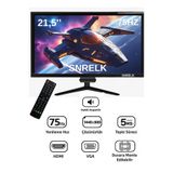 Snrelk 21,5" Sesli Dahili Hoparlör 12V (Kumandalı) Geniş Ekran 75 Hz 5Ms (Vga,Hdmı) Led Monitör
