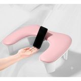 SNRQI Oval U Tipi Telefon Standlı Ergonomik Manikür Sehpası Pembe Manikür Kol Desteği UT1P - Renkli