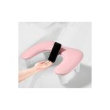 SNRQI Oval U Tipi Telefon Standlı Ergonomik Manikür Sehpası Pembe Manikür Kol Desteği UT1P
