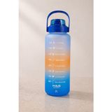 Sns Ticaret 3'lü Motivasyonel Matara Seti (2l - 900ML - 500ML) - Tritan Pipetli Sporcu Su Şişesi Bpa Free - Tekli 2L - Çok Renkli-KR1