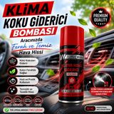 Sns Ticaret Klima Koku Giderici Bombası 150 ml - Araç Içi Koku Giderici, Klima Temizleyici, Kalıcı Ferahlık One-Rochas-Savage-Bambu - Kırmızı