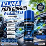 Sns Ticaret Klima Koku Giderici Bombası 150 ml - Araç Içi Koku Giderici, Klima Temizleyici, Kalıcı Ferahlık One-Rochas-Savage-Bambu - Mavi