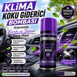 Sns Ticaret Klima Koku Giderici Bombası 150 ml - Araç Içi Koku Giderici, Klima Temizleyici, Kalıcı Ferahlık One-Rochas-Savage-Bambu - Mor