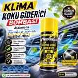 Sns Ticaret Klima Koku Giderici Bombası 150 ml - Araç Içi Koku Giderici, Klima Temizleyici, Kalıcı Ferahlık One-Rochas-Savage-Bambu - Sarı