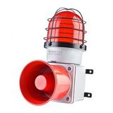 SNT-E12513-D E125 Serisi Endüstriyel Işıklı İkaz Sireni 12-30V/DC