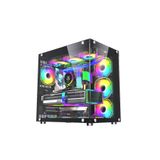 SNT Energy Snt Ufo Iı Ocean Midi Tower Atx Gaming Akvaryum 7 X Argb Fanlar Ve Uzaktan Kumanda Kontroller Dahil