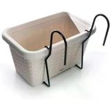 So-Hb01a Askılı Hasır Desen Balkon Saksı 6.5 Litre No 1