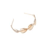 So Much Accesories SO-MUCH Kadın Gold Yaprak Şeklinde Taç Saç Bandı-9