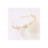 So Much Accesories SO-MUCH Kadın İnci Detaylı Zarif Gold Taç Saç Bandı-2
