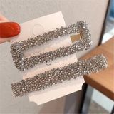 So Much Accesories SO-MUCH Kadın Yeni Sezon Lüx Doğal Taş 2'Lİ Kart Yan Pens Çıtçıt Toka Gümüş-9