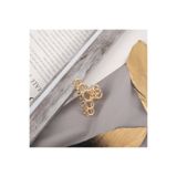 So Much Accesories So-much Kadın Yeni Trend Metal Küçük Boy Mandal Saç Tokası Geometrik Şekilli 4,5 Cm.-2