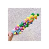 So Much Accesories SO-MUCH Kız Çocuk Bebek 10'Lu Meyveli Lastik Toka Seti-6