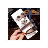 So Much Accesories SO-MUCH Trend Moda Yeni Seri Zirkon Taşlı Pens Toka Seti 5'Li-1
