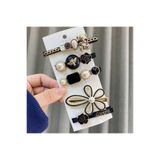 So Much Accesories SO-MUCH Yeni Trend Moda Tedy 5'LI Büyük Klips Çıtçıt Pens Toka Seti-4