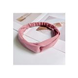 So Much Accesories Yumuşak Dokulu Pastel Renkli Kumaş Taç/Saç Bandı Pembe