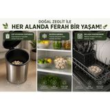 So Saff Zeolit Akik Desenli Bej Yuvarlak Dekoratif Taş – Doğal Görünümlü İç ve Dış Mekan Aksesuarı - Beyaz