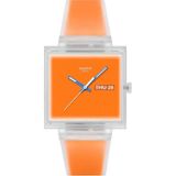 SO38K704 Swatch What If ...see Thru Orange? Unisex Kol Saati - Yeşil
