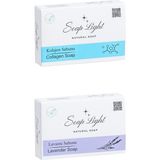 Soap Light Natural Ikili Sabun Paketi - Kolajen Sabunu lavanta sabunu - Kolajen Lavanta