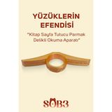 sob3studio Yüzüklerin Efendisi Kitap Sayfa Tutucu Parmak Delikli Okuma Aparatı Ve Kitap Ayracı Seti