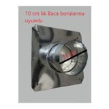 Soba baca adaptörü 10 cm lik borular için çadır karavan ahşap ev için