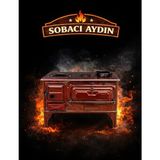 Sobacı Aydın Sac Kuzine Emaye Soba(Bahçe Sobası) Kalın Ayak 1.kalite