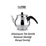 sobapark Alüminyum Demlik Çaydanlık ve Semaver Demliği Mangal ve Kamp Demliği 1,1 Litre
